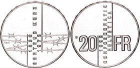 Switzerland 20 Francs 1992 B