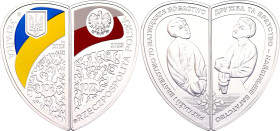 Ukraine & Poland 10 Hryven - 10 Zlotych 2023 MW Joint Issue