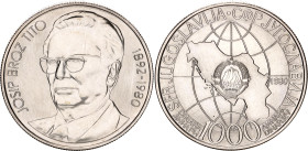 Yugoslavia 1000 Dinara 1980