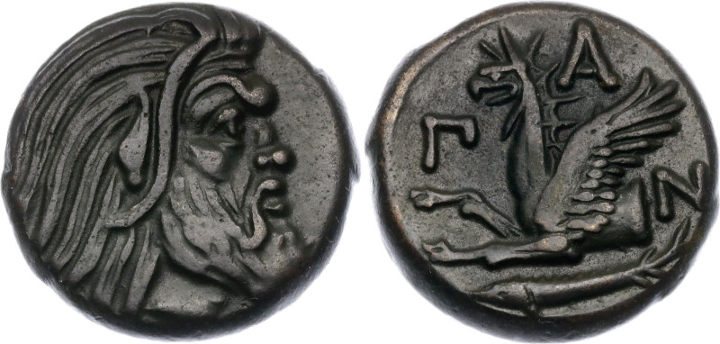 Ancient Greece Pantikapaion Tetrahalk 400 - 300 BC

MacDonald# 69, N# 158106; ...