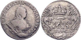 Russia Grivennik 1746