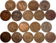 Russia 9 x 5 Kopeks 1870 - 1881