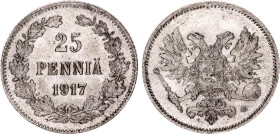 Russia - Finland 25 Pennia 1917 S