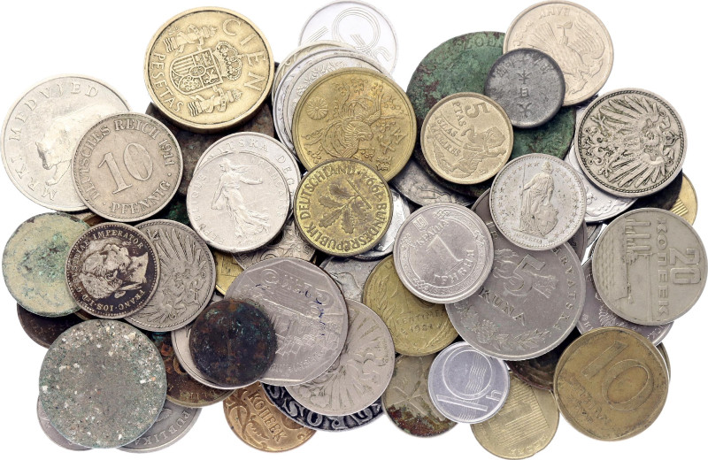 World Lot of 72 Coins 1800 - 2020

With Silver; Various Countries, Motives, Da...