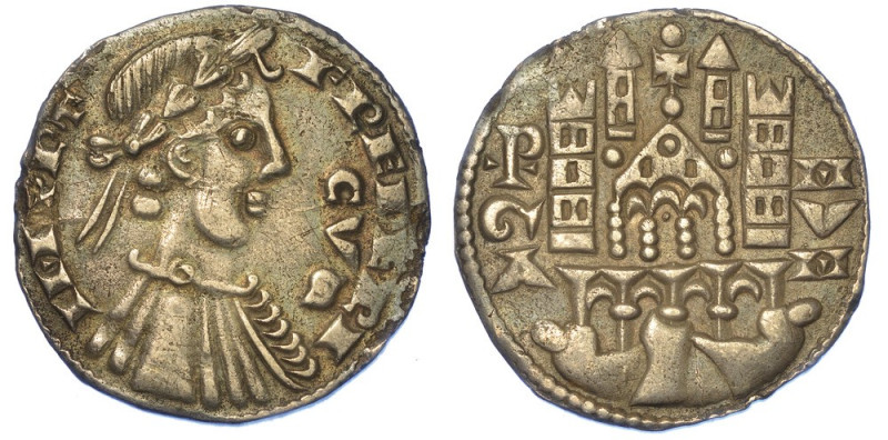BERGAMO. COMUNE, A NOME DI FEDERICO II, 1194-1250., Grosso da 6 denari, anni 126...