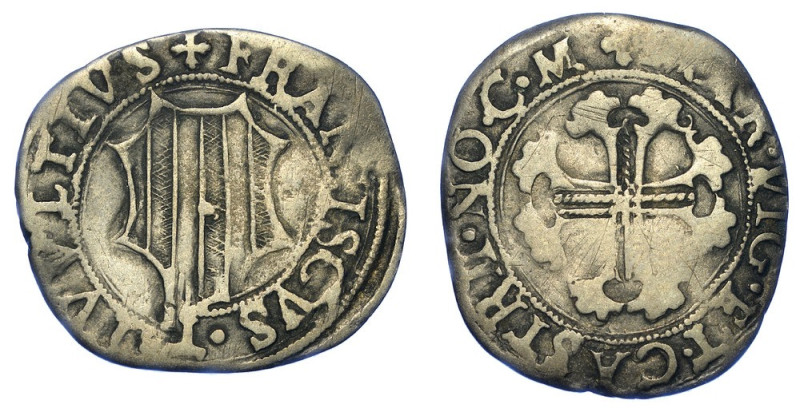 ROVEREDO. GIAN FRANCESCO TRIVULZIO, 1526-1549., Soldino.

Stemma. R/ Croce gig...