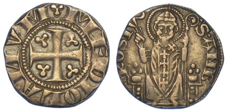 MILANO. ETA' COMUNALE, METÀ XIII-INIZIO XIV SECOLO., Ambrosino piccolo.

Croce...