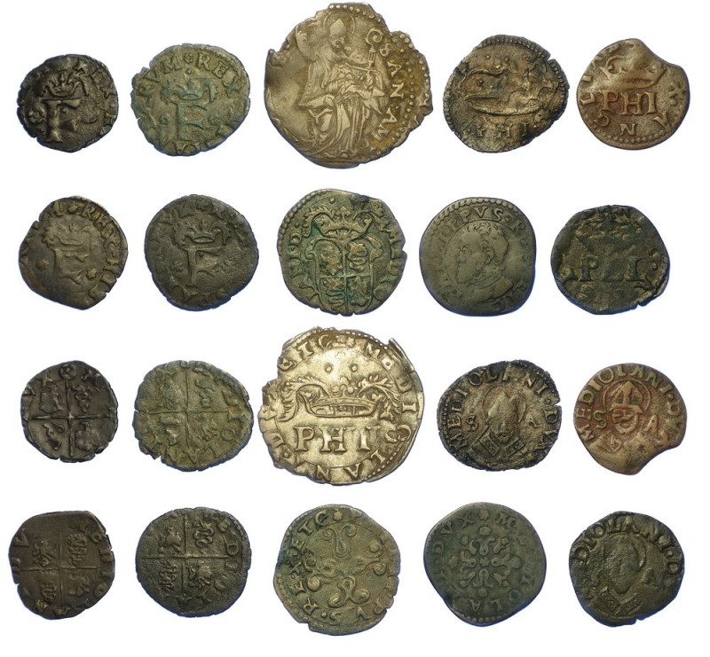 MILANO - FILIPPO II D'ASBURGO, 1556-1598. Lotto di dieci monete.

Monetazione ...