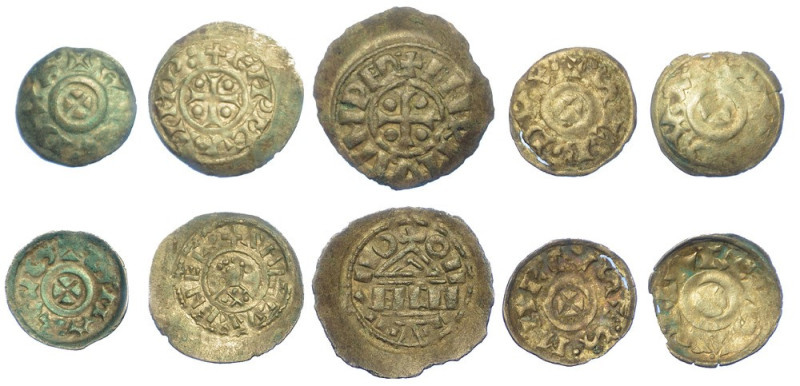 VENEZIA - XI/XII SECOLO. Lotto di cinque monete.

Monetazione mista dall'XI al...