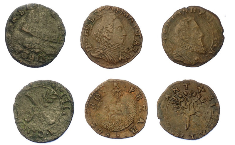 BARDI/COMPIANO. Lotto di tre monete.

FEDERICO LANDI, 1590-1630. Sesino (3 ese...