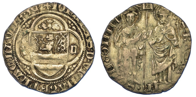 PIACENZA. GIOVANNI DA VIGNATE, 1410-1413., Grosso.

Stemma sormanotato da rosa...