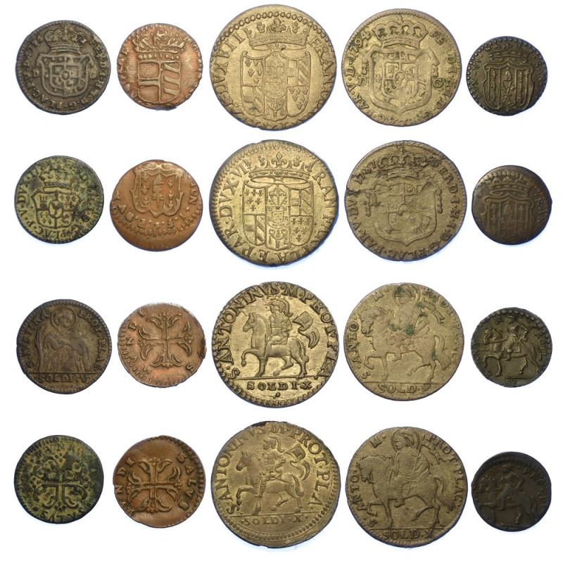PIACENZA - XVII/XVIII SECOLO. Lotto di dieci monete.

Monetazione mista dal XV...
