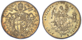 BOLOGNA. PIO VII, 1800-1823., Mezzo scudo 1816/A. XVII.