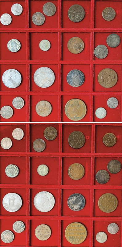 BOLOGNA - PIO VI, 1775-1798. Lotto di 21 monete.

Monetazione mista coniata du...