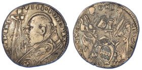 FERRARA. CLEMENTE VIII, 1592-1605., Testone 1598.