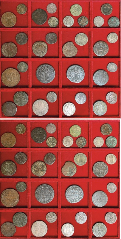 FERRARA - STATO PONTIFICIO. Lotto di 33 monete.

Monetazione papale mista dal ...