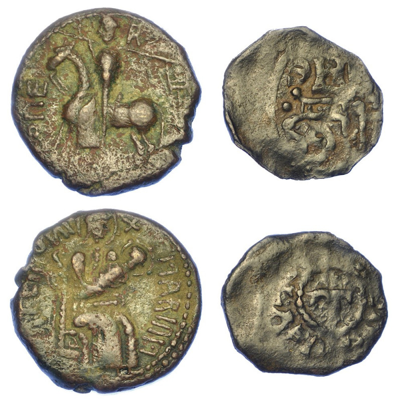 MILETO. Lotto di due monete.

RUGGERO I, 1085-1101. Trifollaro. MIR 497. Raro....
