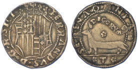 NAPOLI. FERDINANDO I D'ARAGONA, 1458-1494., Mezzo carlino o armellino.