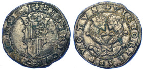 NAPOLI. FEDERICO III D'ARAGONA, 1496-1501., Doppio Sestino.