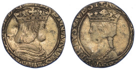 NAPOLI. FERDINANDO IL CATTOLICO ED ISABELLA DI CASTIGLIA, 1503-1504., Carlino.