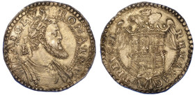 NAPOLI. CARLO V D'ASBURGO, 1516-1556., Mezzo ducato.