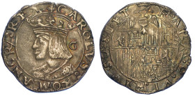 NAPOLI. CARLO V D'ASBURGO, 1516-1556., Carlino.