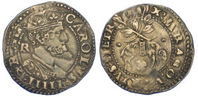 NAPOLI. CARLO V D'ASBURGO, 1516-1556., Carlino.