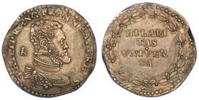 NAPOLI. FILIPPO II, 1554-1598 (I PERIODO: PRINCIPE DI SPAGNA, 1554-1556)., Ducato.