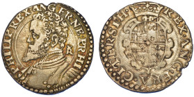 NAPOLI. FILIPPO II, 1554-1598 (I PERIODO: PRINCIPE DI SPAGNA, 1554-1556)., Tarì.