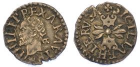 NAPOLI. FILIPPO II, 1554-1598 (II PERIODO: RE DI SPAGNA, 1556-1598)., Grano.