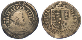 NAPOLI. FILIPPO IV, 1621-1665., Carlino "antitosatura".