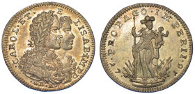 NAPOLI. CARLO VI D'ASBURGO, 1711-1734., Tarì 1716.
