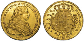 NAPOLI. FERDINANDO IV DI BORBONE, 1759-1816., Da 6 ducati 1769.
