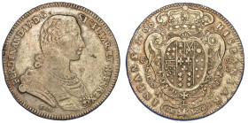 NAPOLI. FERDINANDO IV DI BORBONE, 1759-1816., Piastra da 120 grana 1766.