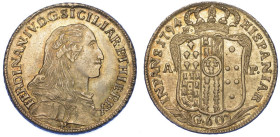 NAPOLI. FERDINANDO IV DI BORBONE, 1759-1816., Mezza piastra da 60 grana 1794.