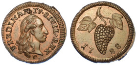 NAPOLI. FERDINANDO IV DI BORBONE, 1759-1816., 4 cavalli 1788.