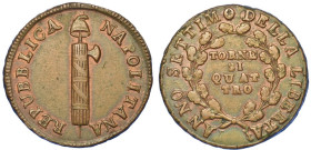 NAPOLI. REPUBBLICA NAPOLETANA, 1799., 4 Tornesi Anno VII (1799).