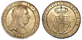 NAPOLI. FERDINANDO IV DI BORBONE, 1759-1816., Piastra da 120 Grana 1805.