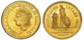 NAPOLI. FERDINANDO I DI BORBONE, 1816-1825., 3 Ducati 1818.