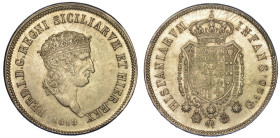 NAPOLI. FERDINANDO I DI BORBONE, 1816-1825., Piastra da 120 Grana 1818.