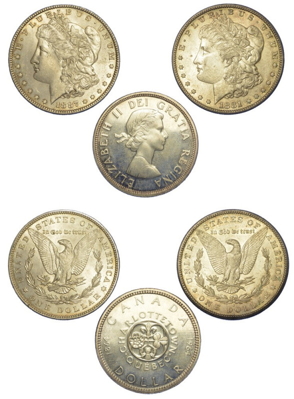 NORD AMERICA. Lotto di tre monete.

CANADA. Dollar 1964. g. 23,40. Diam. mm. 3...