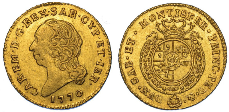 REGNO DI SARDEGNA. CARLO EMANUELE III DI SAVOIA, 1755-1773 (II PERIODO)., Mezza ...