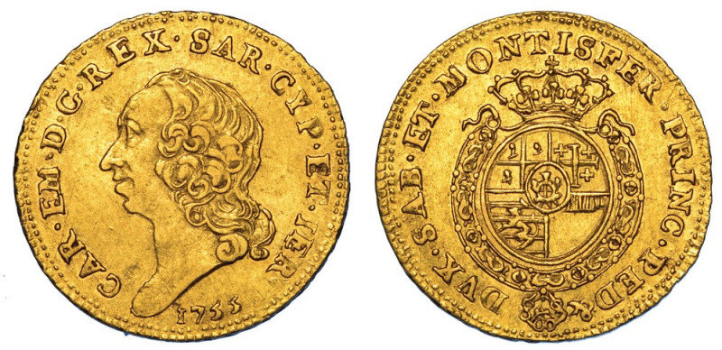 REGNO DI SARDEGNA. CARLO EMANUELE III DI SAVOIA, 1755-1773 (II PERIODO)., Quarto...
