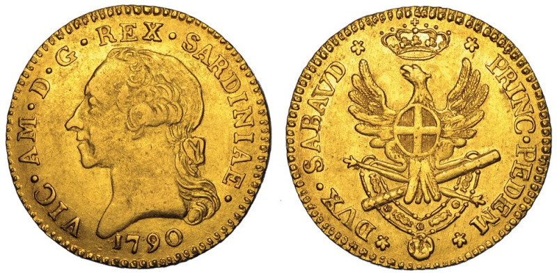 REGNO DI SARDEGNA. VITTORIO AMEDEO III DI SAVOIA, 1773-1796., Doppia Nuova 1790....
