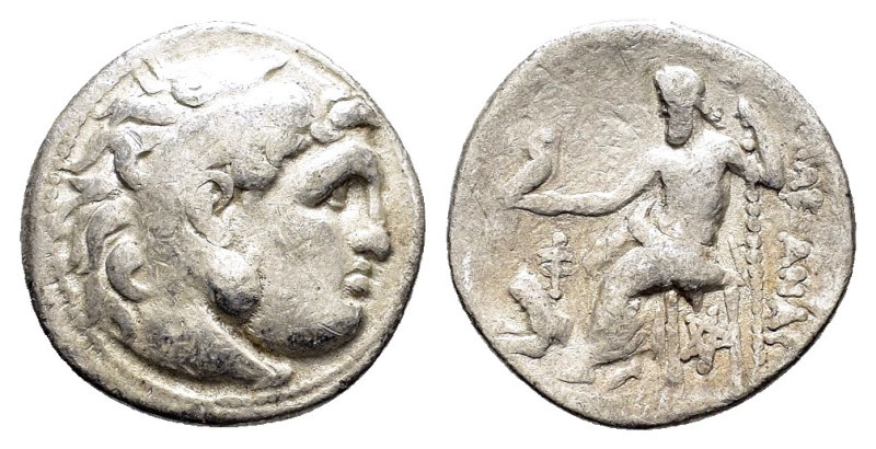 KINGS of THRACE (Macedonian). Lysimachos (305-281 BC).Kolophon.Drachm.

Obv : He...