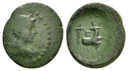 IONIA. Ephesos.(Circa 50-27 BC). Ae.

Condition : Good very fine.

Weight : 9.73 gr
Diameter : 22 mm