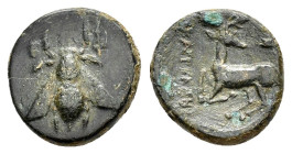 IONIA. Ephesos.(4th century BC).Ae.

Condition : Good very fine.

Weight : 2.10 gr
Diameter : 13 mm