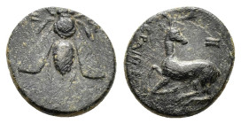IONIA. Ephesos.(4th century BC).Ae.

Condition : Good very fine.

Weight : 2.18 gr
Diameter : 13 mm