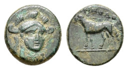 IONIA. Klazomenai.(4th century BC).Ae.

Condition : Good very fine.

Weight : 1.75 gr
Diameter : 10 mm