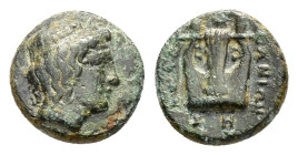 IONIA. Kolophon. (Circa 330-285 BC).Ae.

Condition : Good very fine.

Weight : 1.41 gr
Diameter : 10 mm